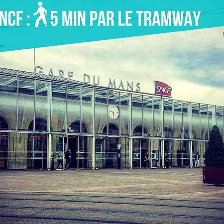 勒芒Tramway 12 Rdc Jaures Cosy Proche Gare公寓 外观 照片