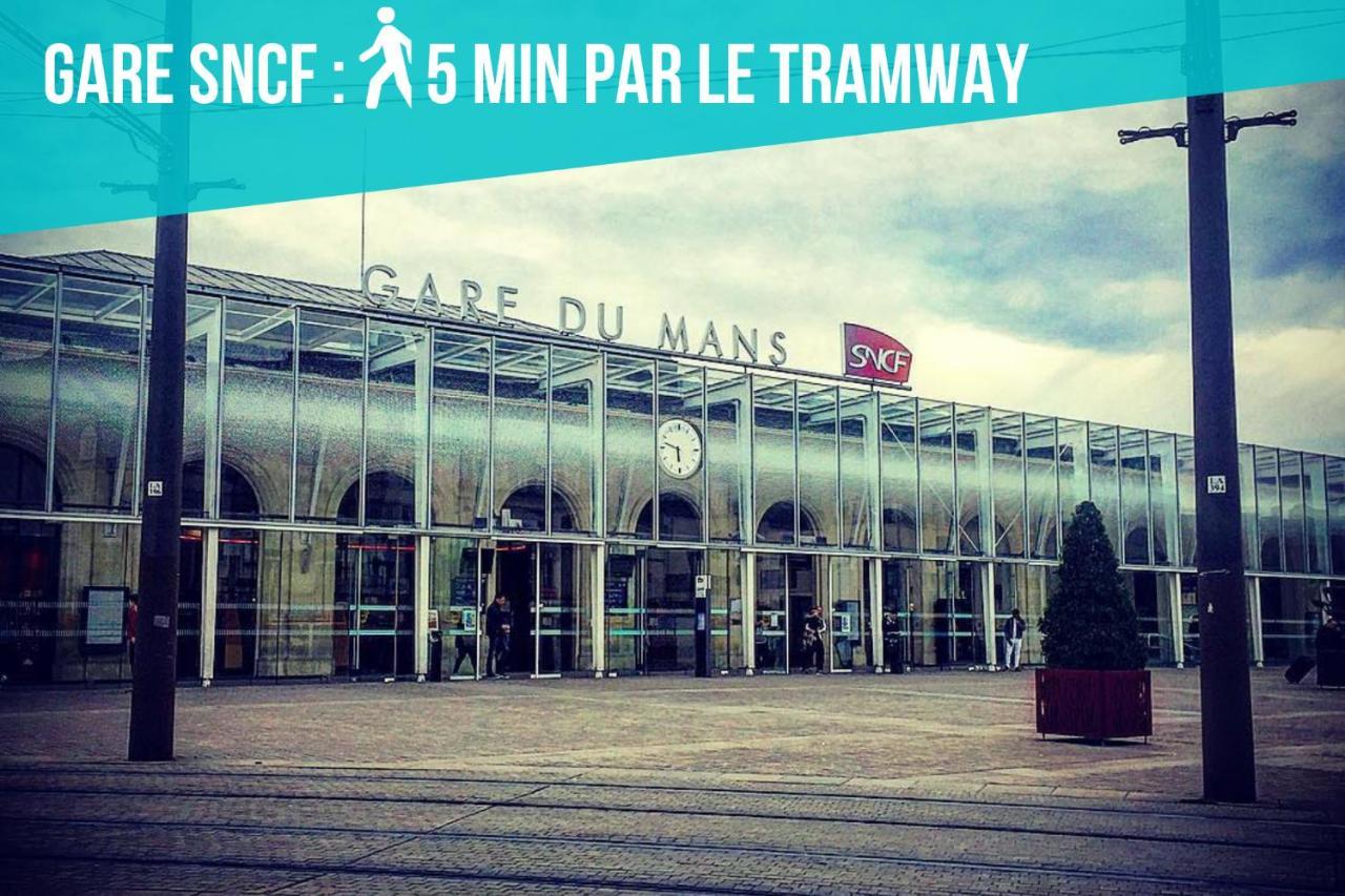勒芒Tramway 12 Rdc Jaures Cosy Proche Gare公寓 外观 照片